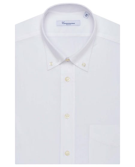 White short sleeve fancy shirt button_down_0
