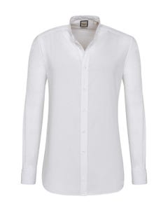 Camicia trendy bianca, slim collo coreana_0