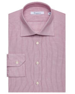 Fancy long-sleeved cotton poplin shirt new french collar_0