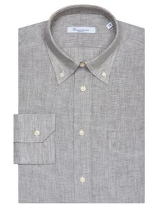 Fancy linen shirt with a slim fit 157b - button down_0
