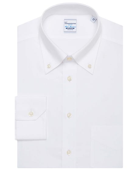 White non-iron shirt manhattan button_down_0