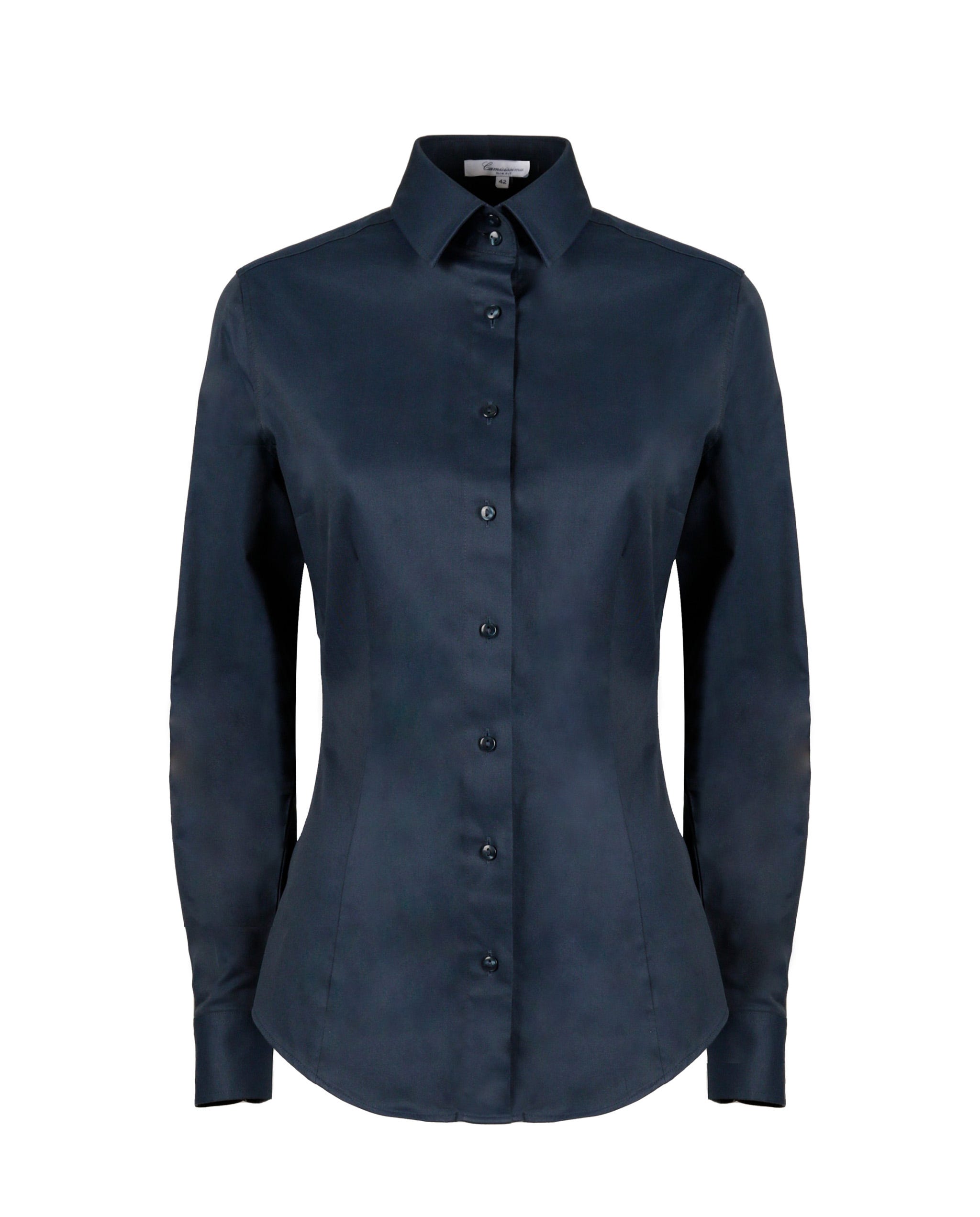 Camicia donna blu scuro