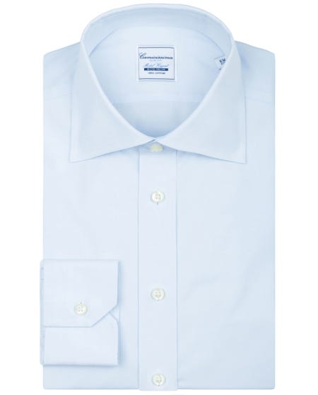 Slim fit non iron shirt with semi french collar zagreb new french collar_0